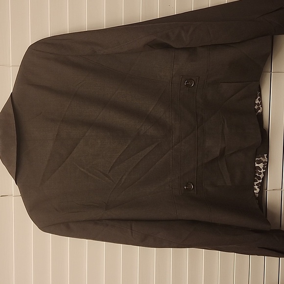 Dark Brown Ann Taylor Blazer sz 12 (large) - Picture 6 of 12